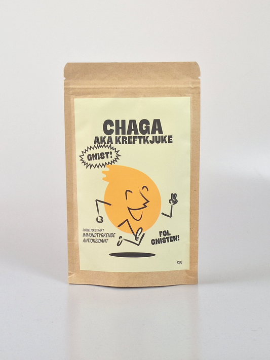 Chaga dobbeltekstrakt pulver 100g
