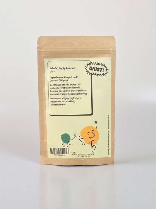 Chaga dobbeltekstrakt pulver 100g