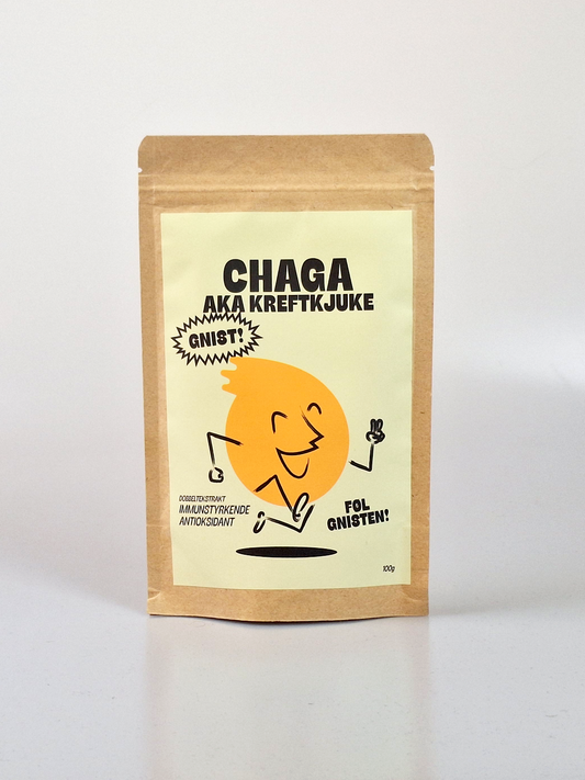 Chaga dobbeltekstrakt pulver 100g